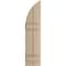 Ekena Millwork Knotty Pine 2 Board Joined Board-n-Batten w/Quarter Round Arch Top Faux Wood Shutters, 11W x 76H, PR SHUBJQ11X76KPPR - alternate 3